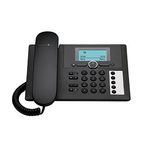 Telekom Concept PA 415 Analog telefon Namn och uppringnings-ID Svart