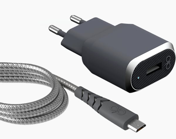 Bigben Connected FPCSMIC1.2MG mobiililaitteen laturi Älypuhelin Harmaa, Hopea AC Pikalataus Sisätila Bigben Connected FPCSMIC1.2MG mobiililaitteen laturi Älypuhelin Harmaa, Hopea AC Pikalataus Sisätila