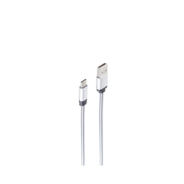 shiverpeaks BS14-12001 USB-kablar USB 2.0 1 m USB A USB C 0,48 Gbit/s Silver