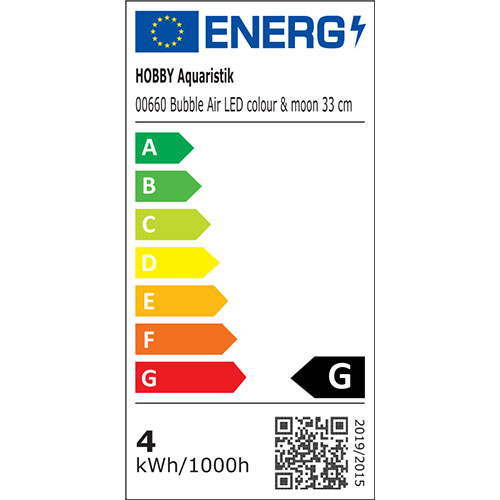 Miniatyrbillede 6 af 8: HOBBY Aquaristik Bubble Air LED colour & moon Vekselstrøm Sort