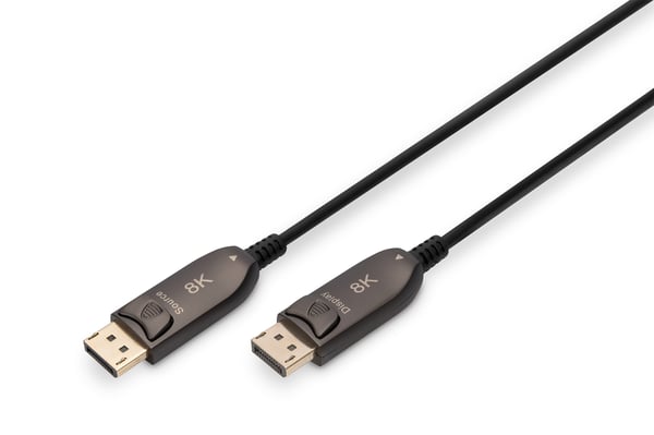 Miniatyrbillede 1 af 3: Digitus AK-340107-100-S DisplayPort kabel 10 m Sort