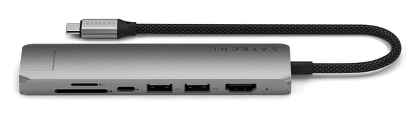 Satechi ST-P7SM keskitin USB Type-C 10000 Mbit/s Harmaa