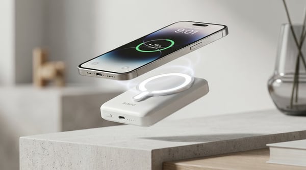 Savio BA-13 akku- ja paristolaturi 10000 mAh Langaton lataaminen Valkoinen