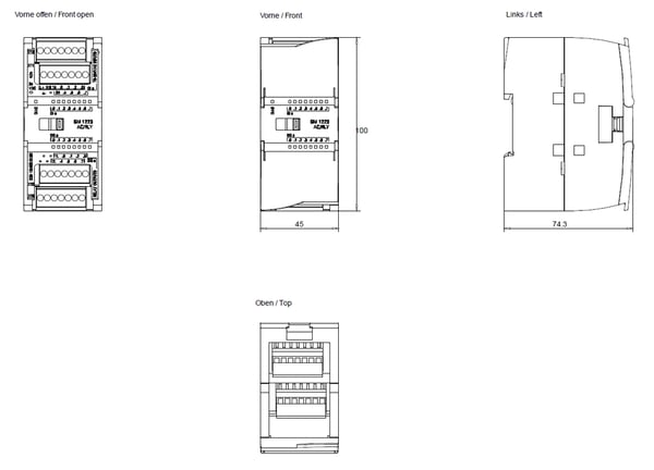 Siemens 6ES7223-1QH32-0XB0 programmerbar logic controller (PLC) modul