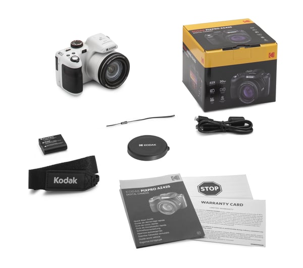 Kodak Astro Zoom AZ425 1/2.3" Bridge-kamera 20,68 MP BSI CMOS 5184 x 3888 pikseliä Musta, Valkoinen