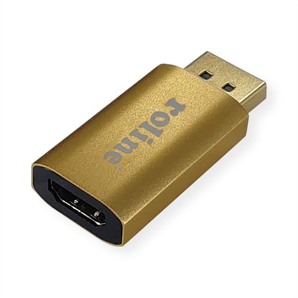 Miniatyrbillede 1 af 2: ROLINE 12.03.3158 kabel kønsskifter DisplayPort HDMI Guld