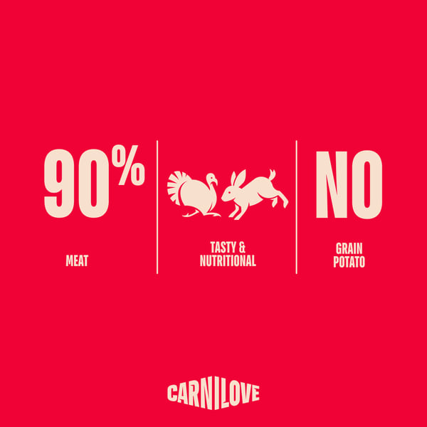 Miniatyrbillede 2 af 8: CARNILOVE 101112424 godbid til hund og kat Snacks Tyrkiet, Kanin 100 g