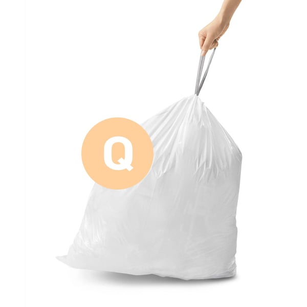 Pikkukuva 2 / 4: simplehuman CW0264 roskapussi 65 L Valkoinen 60 kpl