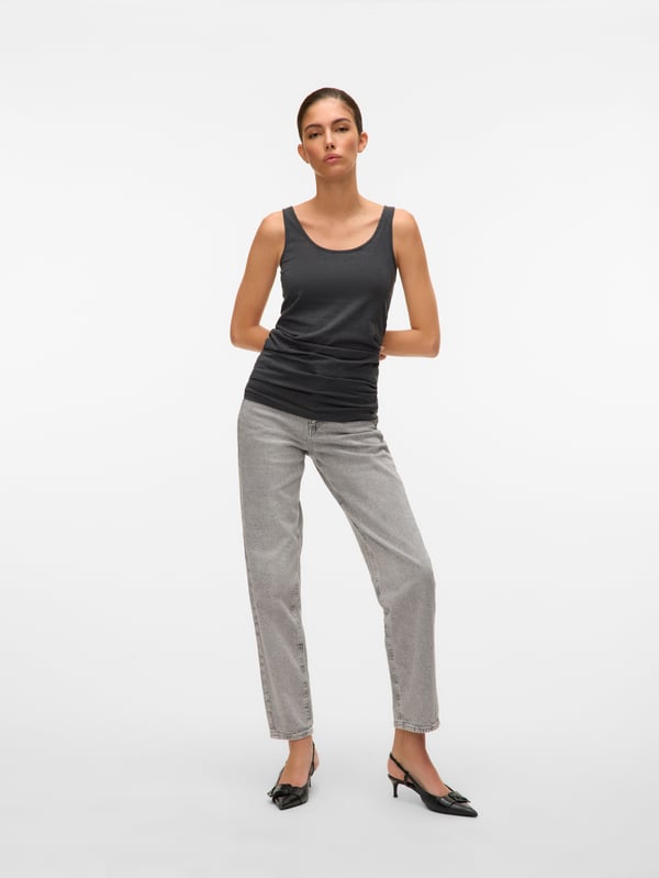 Vero Moda 5713723092140 skjorta och topp Ärmlös tröja Ärmlös Bomull, Elastan