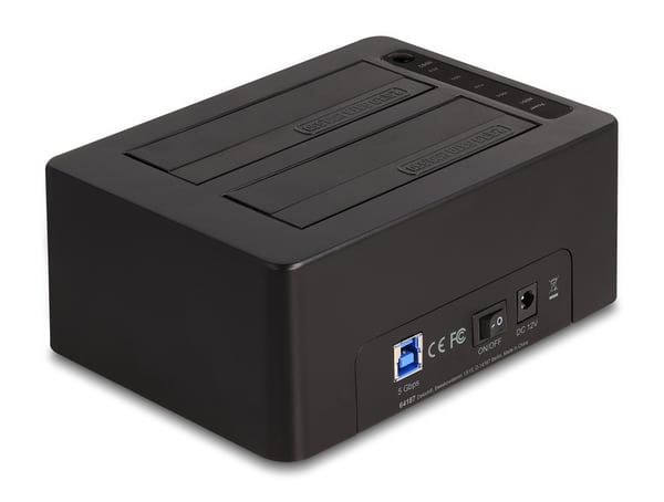 Miniatyrbild 2 av 5: DeLOCK 64187 Hölje för lagringsenheter HDD- / SSD kabinett Svart 2.5/3.5"