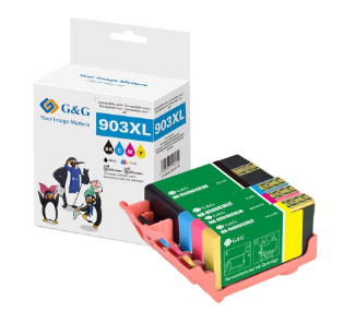 G&G NH-R00903XLBKCMY-B1-Reman-Eu blækpatron 4 stk Kompatibel Sort, Blå, Magenta, Gul