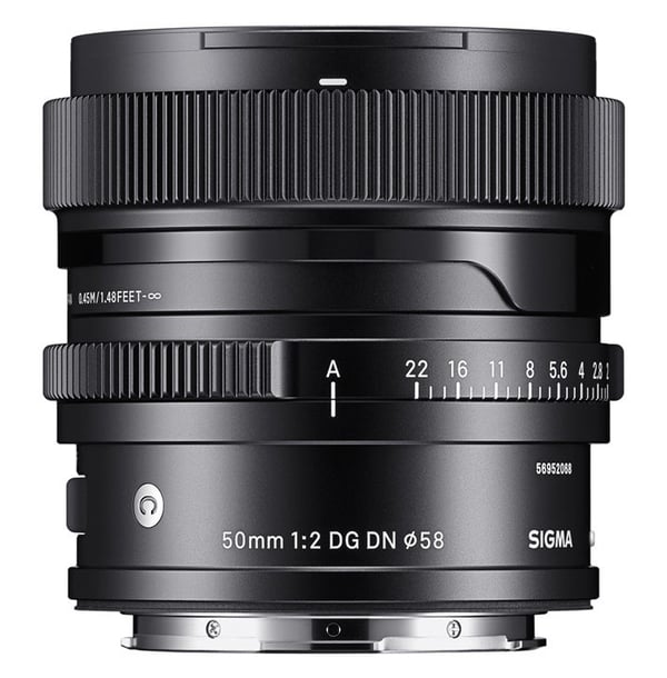 Sigma 50mm / f 2.0 DG DN C SO MILC Teleobjektiv Svart