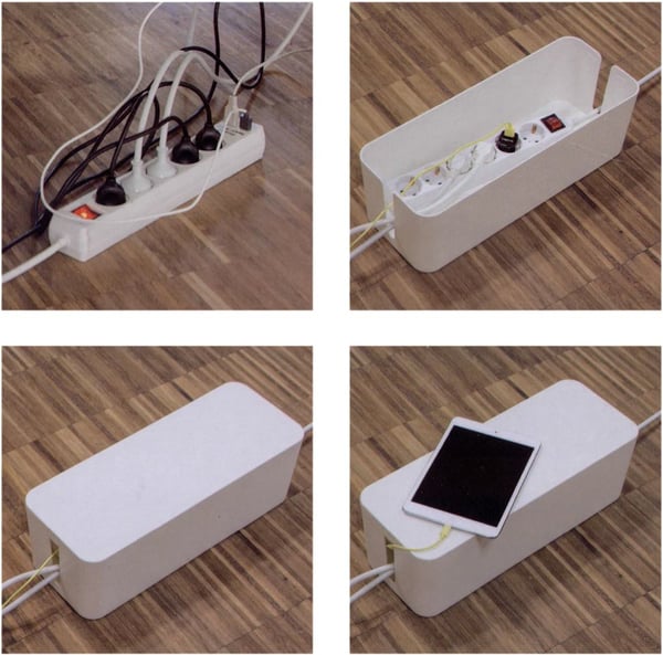 Miniatyrbillede 7 af 7: VALUE 19.99.3237 kabelorganisator Kabelboks Hvid 1 stk