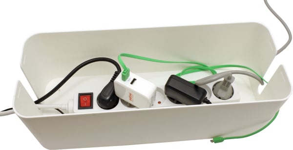 VALUE 19.99.3237 kabelorganisator Kabelboks Hvid 1 stk
