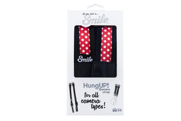 Miniatyrbillede 2 af 6: Smile Hungup strop Digitalt kamera Rød