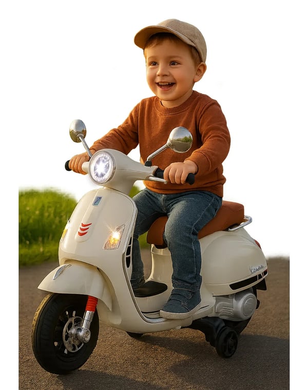 Miniatyrbild 7 av 11: Jamara Ride-on Vespa GTS 125 Åkleksak, scooter