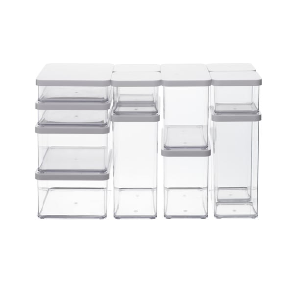 Rotho Loft 11604 Rektangulär Utmatare 1 l Transparent, Vit