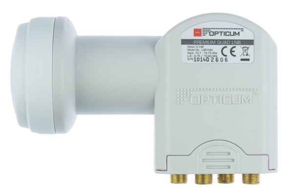 Miniatyrbillede 2 af 3: Opticum LQP 04H Low Noise Block downconverter (LNB) 10,7 - 12,75 GHz Hvid