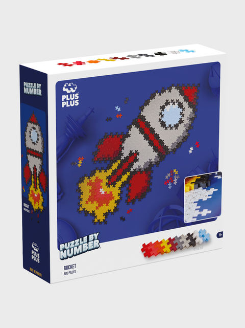 Miniatyrbild 4 av 5: Plus-Plus Rocket Klosspussel 500 styck Rymden