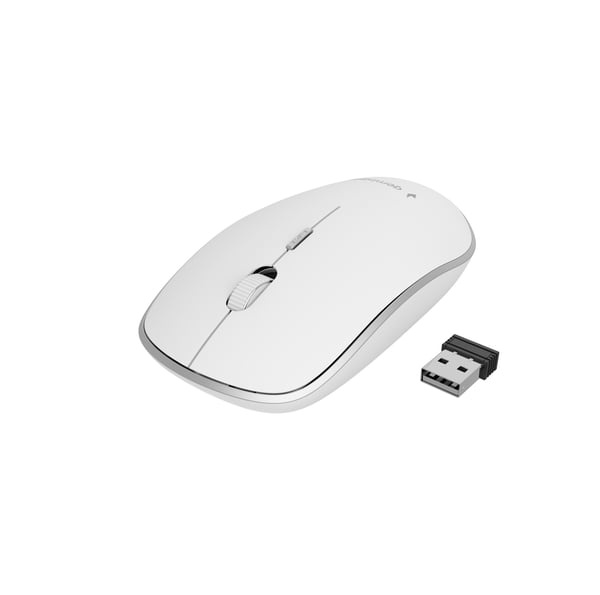 Miniatyrbillede 2 af 4: Gembird MUSW-4B-01-W - Mus - optisk - 4 knapper - trådløs - 2,4 GHz - trådløs modtager (USB)