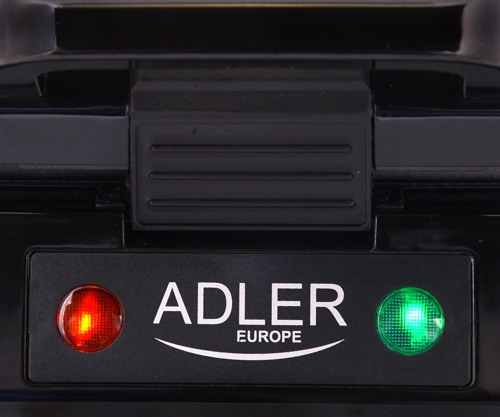 Miniatyrbillede 4 af 5: Adler AD 3036 vaffeljern 4 vaffel/vafler 1500 W Sort, Grå