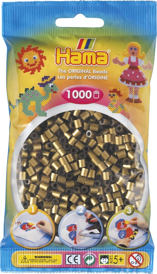 Hama Beads 207-63 perle Rørperle Bronze 1000 stk