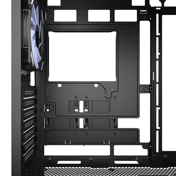 Miniatyrbillede 8 af 9: Sharkoon Kabinet AK3 RGB ATX 1xGlas sort - Midi/Minitower - ATX