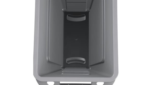 Miniatyrbild 2 av 8: Rubbermaid 1971258 papperkorgar Rektangulär Harts Grå