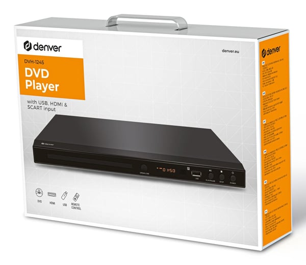 Pikkukuva 4 / 5: Denver DVH-1245MK3 DVD-soitin Musta