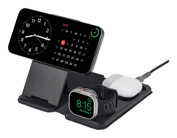 Urban Armor Gear SRGE 3-in-1 Hovedtelefoner, Smartphone, SmartWatch Sort, Grå Vekselstrøm Trådløs opladning Indendørs