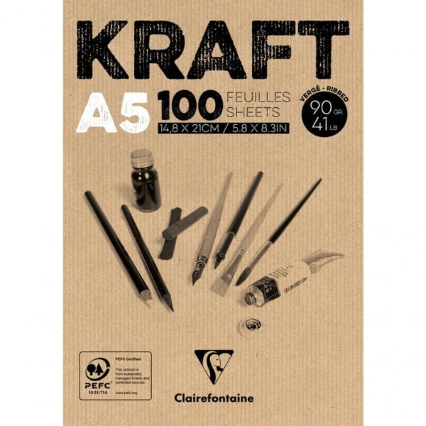 Miniatyrbillede 1 af 4: Clairefontaine 96544C speciel papir til kunsthåndværk 100 ark