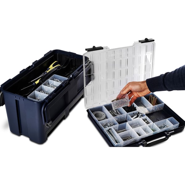 Miniatyrbillede 2 af 3: raaco CarryLite 55 5x10-25/DLU Blå Polykarbonat (PC), Polypropylen (PP)