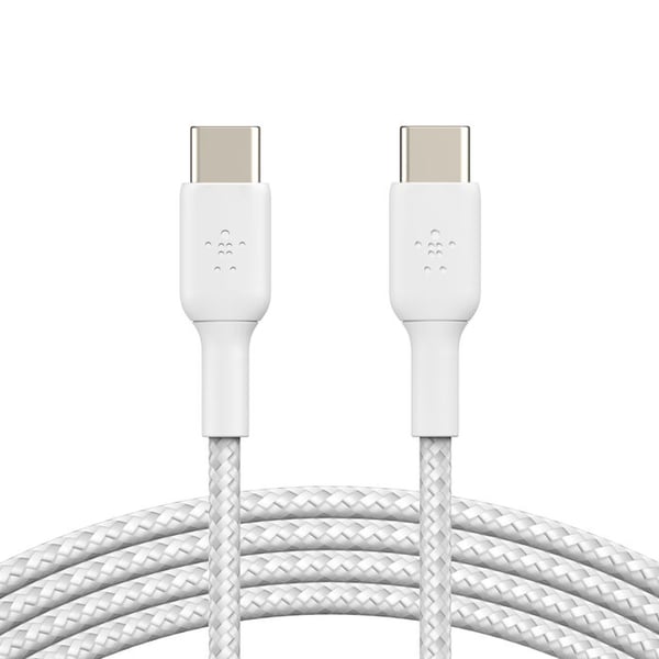 Miniatyrbillede 2 af 5: Belkin CAB004BT2MWH2PK USB-kabel USB 2.0 2 m USB C 0,48 Gbit/sek. 60 W Hvid