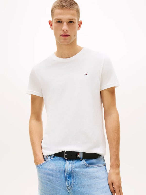 Tommy Hilfiger DM0DM2068709F T-paita Pyöreä pääntie Puuvilla
