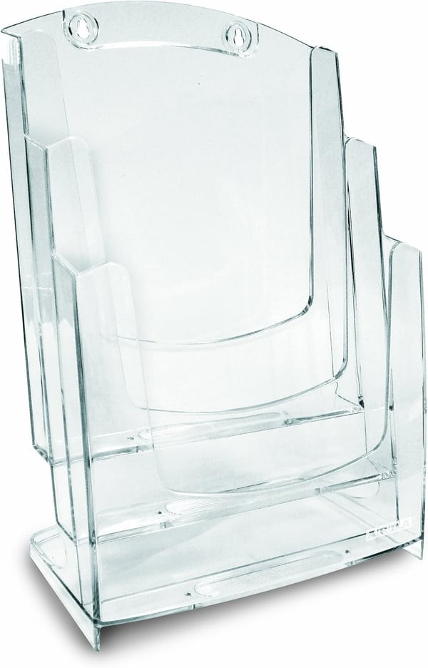 ARDA 70A43 bogreol 3 hylder Transparent