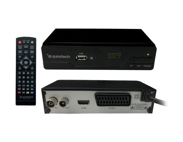 Miniatyrbillede 2 af 4: Sunstech DTB210HD2 Terrestrisk Fuld HD Sort