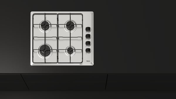 Miniatyrbillede 7 af 9: Teka HLX 640 KL Rustfrit stål Indbygget 58 cm Gaskomfur 4 zone(s)