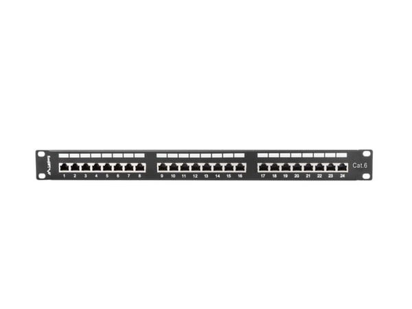 Miniatyrbillede 1 af 4: Lanberg PPS6-1024-B patch panel 1U