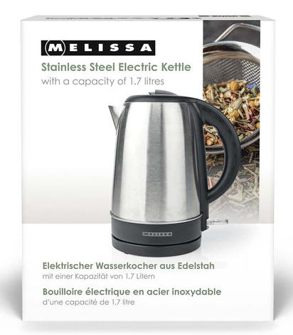 Miniatyrbillede 3 af 8: Melissa 16130310 elkedel 1,7 L 2200 W Sort, Grå