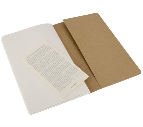 Miniatyrbillede 3 af 3: Moleskine QP418 blok og notesblok 80 ark Brun