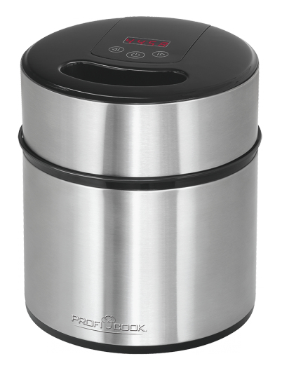 Miniatyrbillede 1 af 2: ProfiCook 501140 ismaskine 1,8 L 12 W Sort, Rustfrit stål