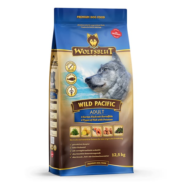 Wolfsblut wb784721 torrfoder till hund 12,5 kg Vuxen Fisk, Potatis