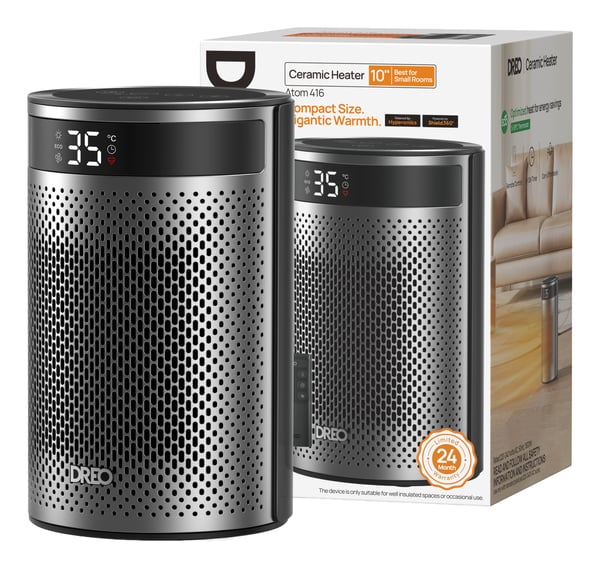 Pikkukuva 2 / 2: Dreo Atom 416 Sisätila Musta 1500 W Sähkökäyttöinen lämpötuuletin