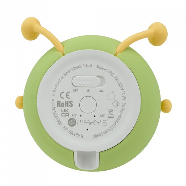 Miniatyrbillede 3 af 6: MARY'S MW61307 natlys til baby Fritstående Grøn LED 1 W