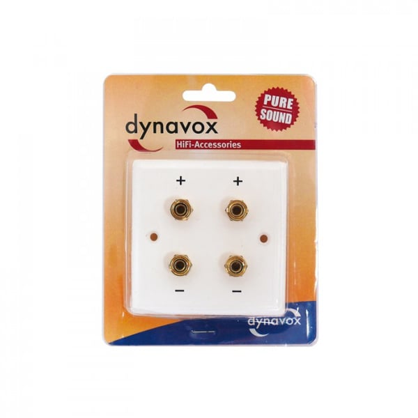 Miniatyrbillede 2 af 2: Dynavox 206438 stikkontakt 2x Banana Hvid
