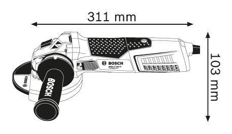 Bosch GWS 17-150 CI Professional vinkelsliber 15 cm 9300 rpm 1700 W 2,5 kg