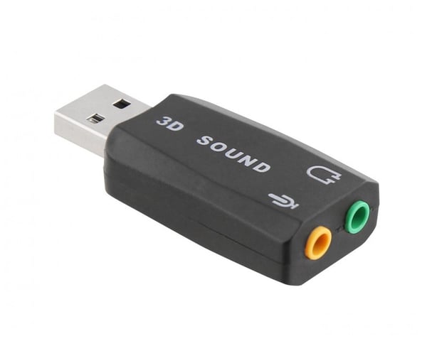 T'nB ADAUSB51 kabel kønsskifter USB-A 2 x 3.5mm Sort