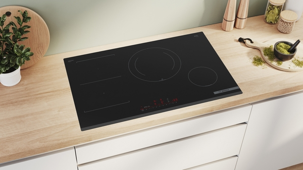 Miniatyrbild 8 av 11: Bosch Serie 6 PVS831HC1E spishällar Svart Inbyggd 80 cm Induktionshäll med zon 4 zone(s)