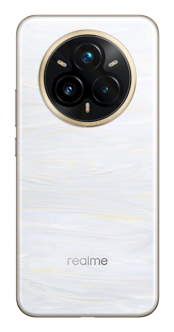 realme 14 Pro+ 5G 17,4 cm (6.83") Dual SIM Android 15 USB Type-C 12 GB 512 GB 6000 mAh Perle, Hvid