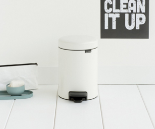 Miniatyrbillede 5 af 5: Brabantia 112126 skraldespand 3 L Rund Hvid
